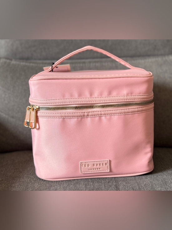 Ted Baker Handbags - Ted Baker Light Pink Structured Cosmetic Case with Top Handle